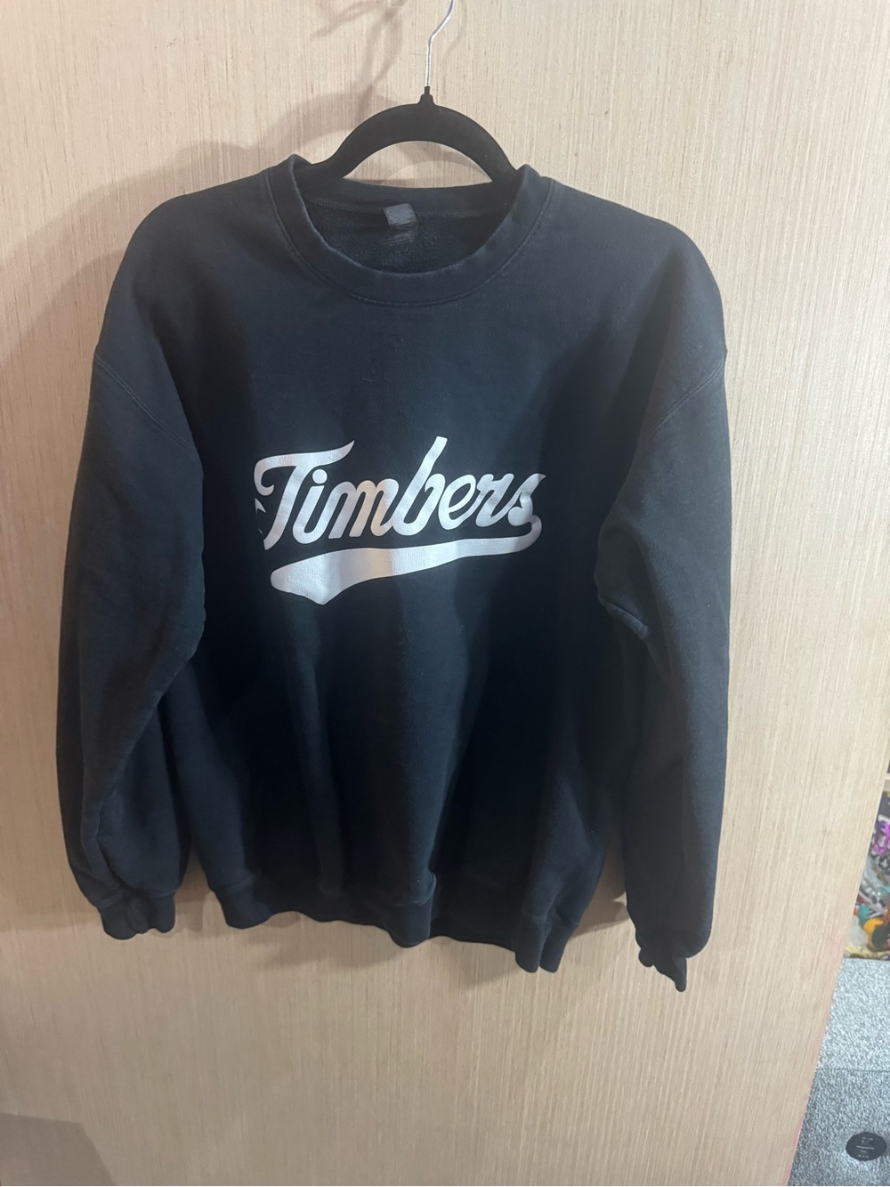 Men’s Gildan Portland Timbers Black Crewneck Sweatshirt Size Medium